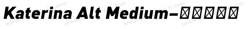 Katerina Alt Medium字体转换